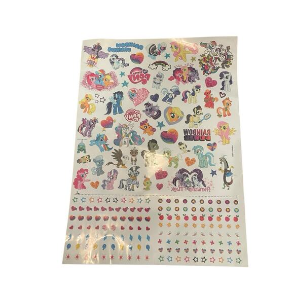 My Little Pony Tattoos Collection Temporary Gitter Hasbro 2014 LOT OF 100 + - Picture 3 of 9